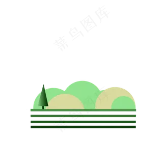 草地通用词抽象图案针叶树