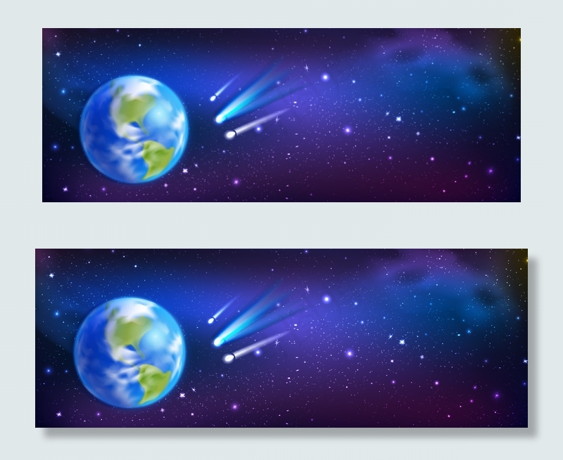 蓝色商务科技地球星空banner背景