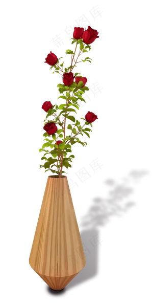 3d立体插花玫瑰花朵