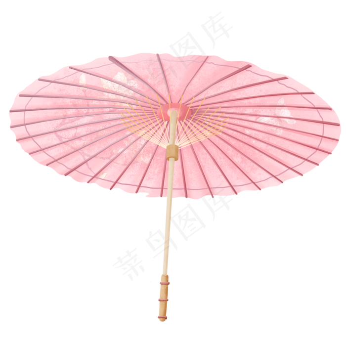 水彩油纸伞(2000X2000(DPI:299))psd模版下载