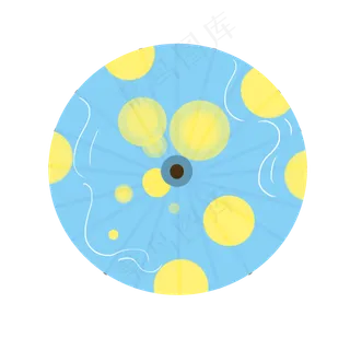 创意星光油纸伞图,免抠元素