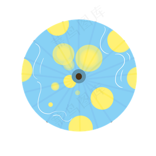 创意星光油纸伞图,免抠元素