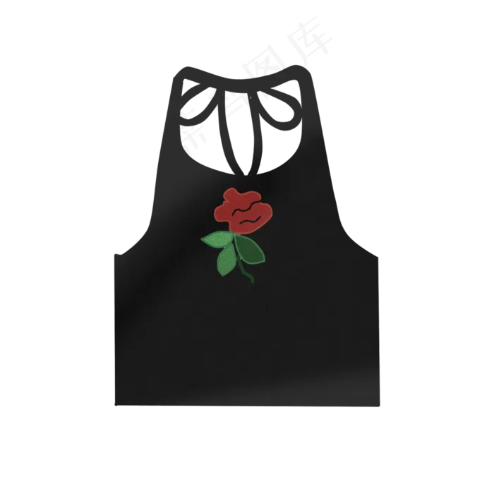 少年少年刺绣衣服时尚玫瑰背心P(2000X2000(DPI:300))psd模版下载