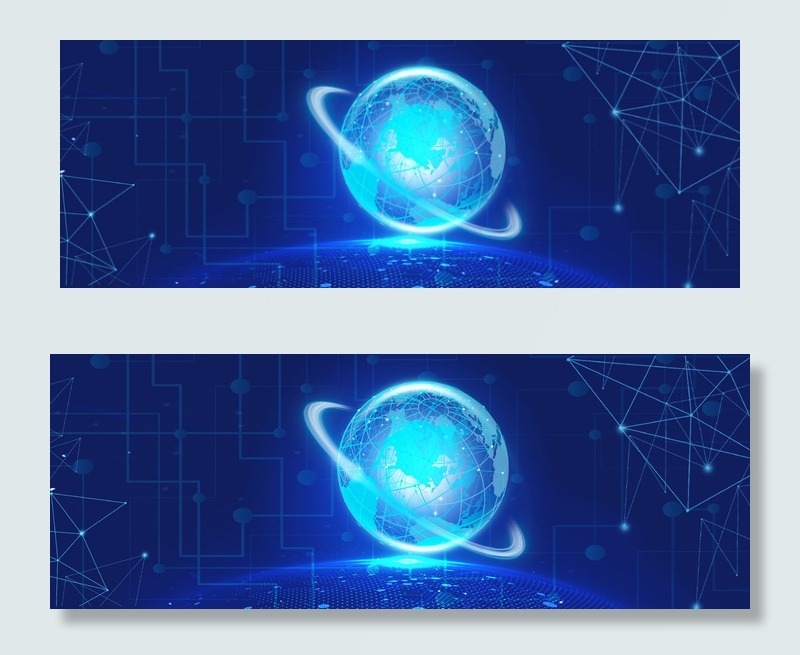 科技大气简约海报背景