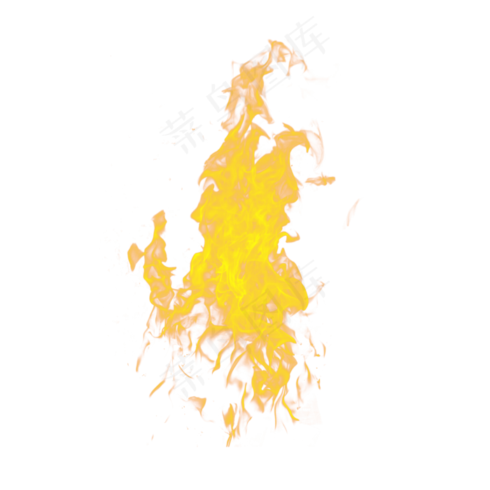 节日金黄色真实火焰效果,免抠元素(2000*2000px)psd模版下载