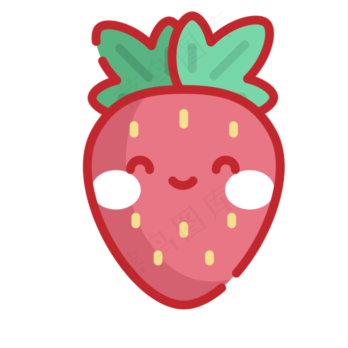 mbe风格草莓PNG
