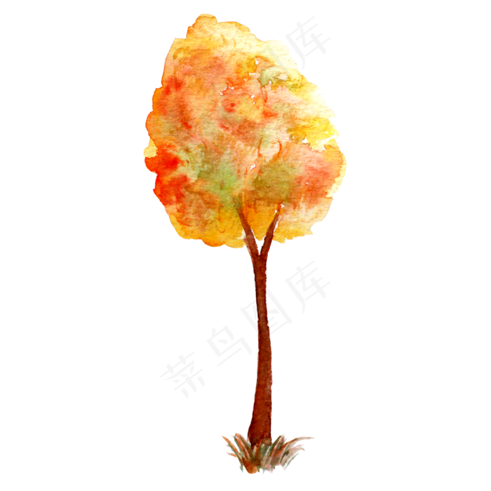 立秋秋季红色枫树ai矢量模版下载