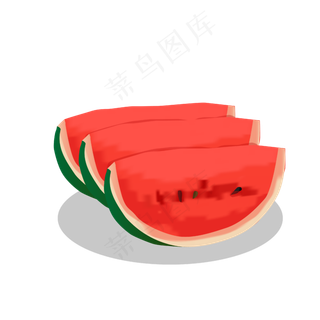 夏日西瓜卡通装饰