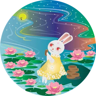 中秋节之赏月商用元素作品