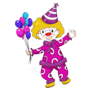 愚人节气球卡通庆祝小丑
