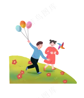 六一儿童节游玩,免抠元素