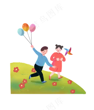 六一儿童节游玩,免抠元素