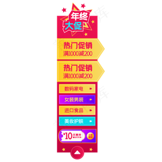 电商侧边悬浮促销导航栏