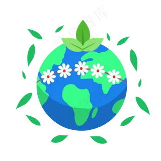 卡通风格世界地球日元素