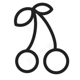 卡通的樱桃图标设计