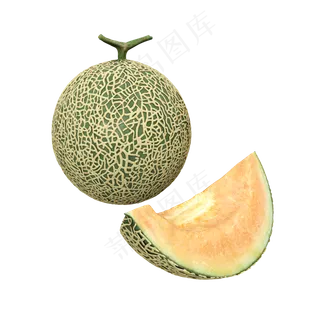 切开的哈蜜瓜