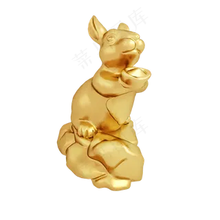 仿真金兔png图