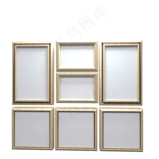 3D仿真木质相框