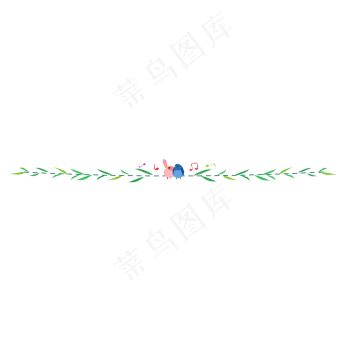 春天分割线(2000X2000(DPI:300))psd模版下载
