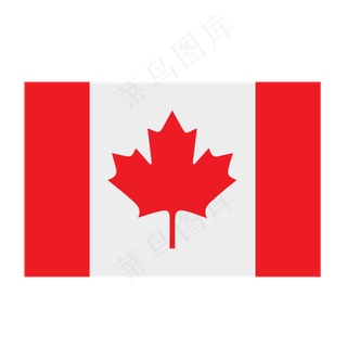 彩色创意加拿大国旗元素,免抠元素