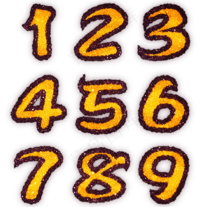 数字字母0123456789(2000X2000(DPI:500))psd模版下载