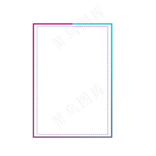 水彩彩色卡通长方形