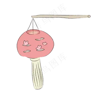 手绘中国风宫灯灯笼卡通漫画