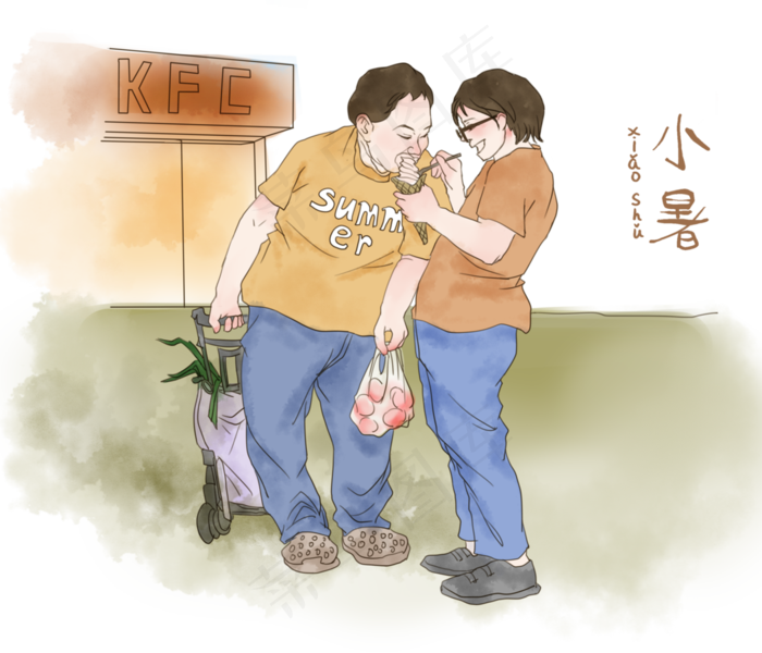 夏日节气大暑人间烟火