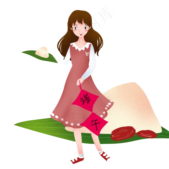 端午节女孩(2000X2000(DPI:299))psd模版下载