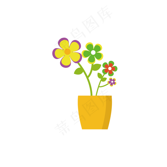 彩虹花盆景