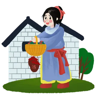 清明古装祭祖男孩人物形象