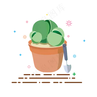 矢量手绘卡通多肉植物,免抠元素 矢量手绘卡通多肉植物,免抠元素