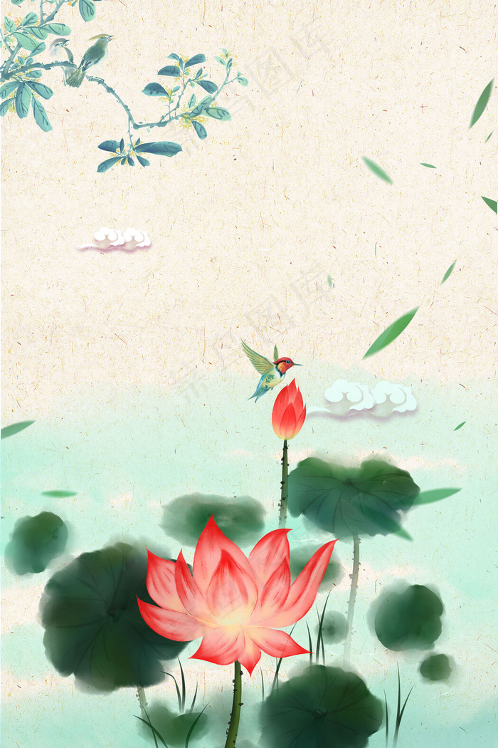 二十四节气立夏平面素材