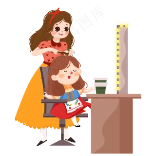 二月二龙抬头剪头发,免抠元素