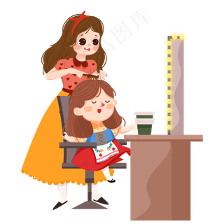 二月二龙抬头剪头发,免抠元素