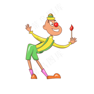 愚人节可爱的小丑,免抠元素