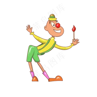 愚人节可爱的小丑,免抠元素