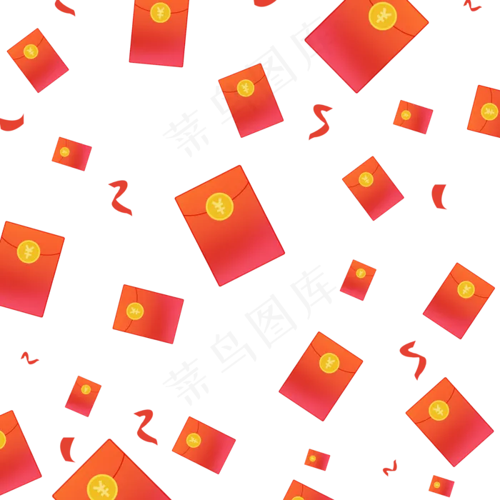 红包雨红包漂浮,免抠元素(2048*2048px 300 dpi )psd模版下载