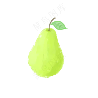 水彩卡通梨PNG