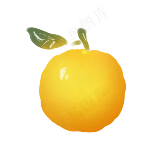 卡通橙子清凉矢量图