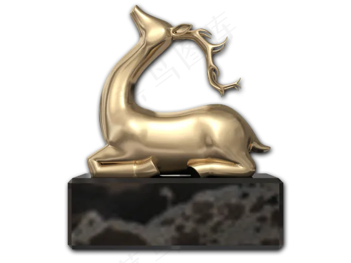 金鹿摆件(4000X3000(DPI:300))psd模版下载