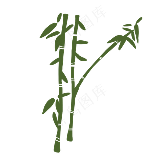 清明节手绘竹子素材
