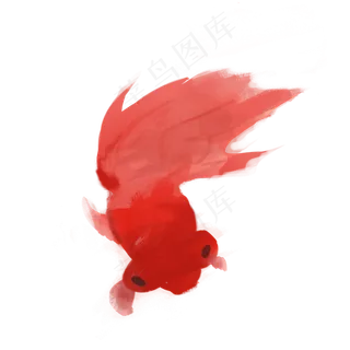 中国风水墨金鱼免抠PNG素材