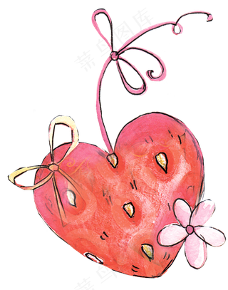 卡通可爱的手绘发卡素材