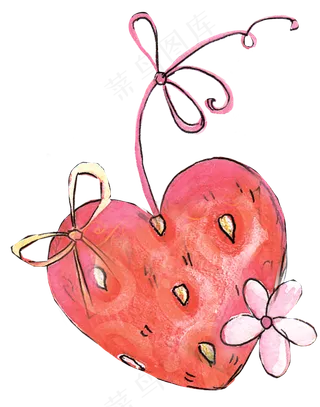 卡通可爱的手绘发卡素材