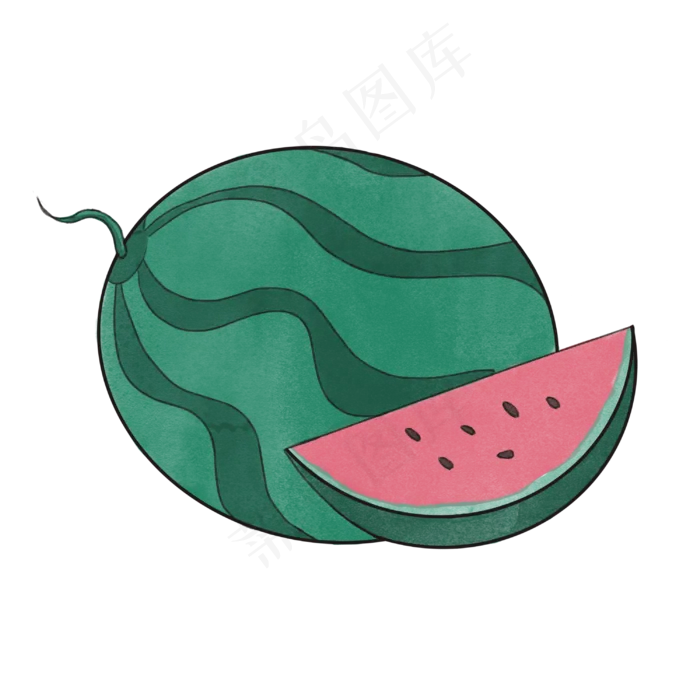 美味水果西瓜(3000X3000(DPI:300))psd模版下载