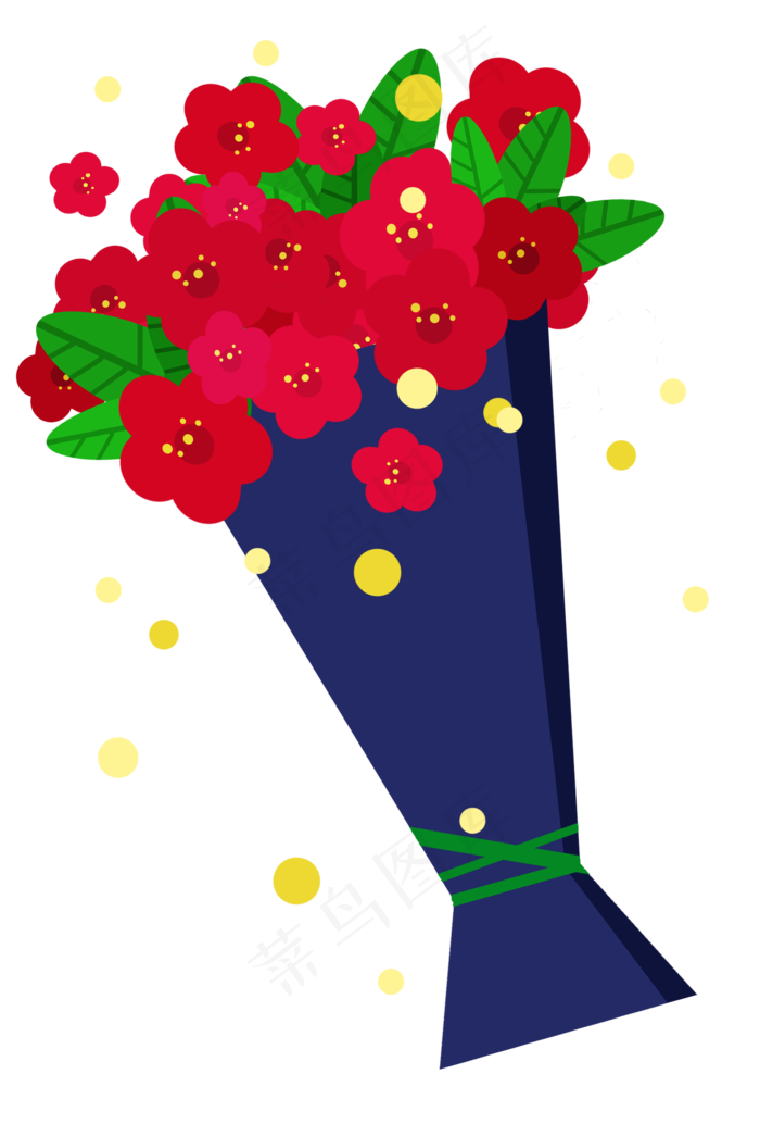 红色花朵手捧花