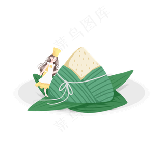 包粽子的女孩