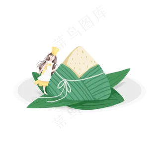包粽子的女孩