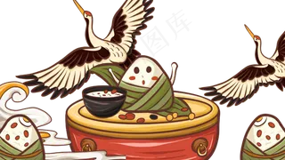 端午节国潮风古风卡通